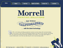 Tablet Screenshot of morrellprinting.com